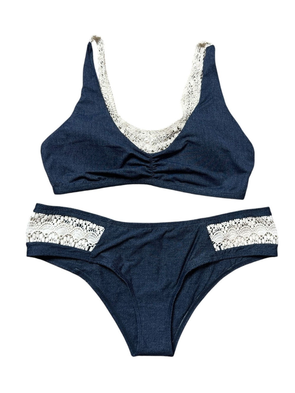 L*Space NWOT Lace Trim Bikini size L